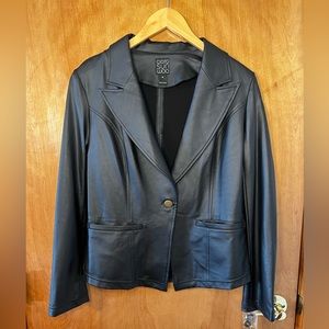 Clara Sun Woo Faux Leather Coat